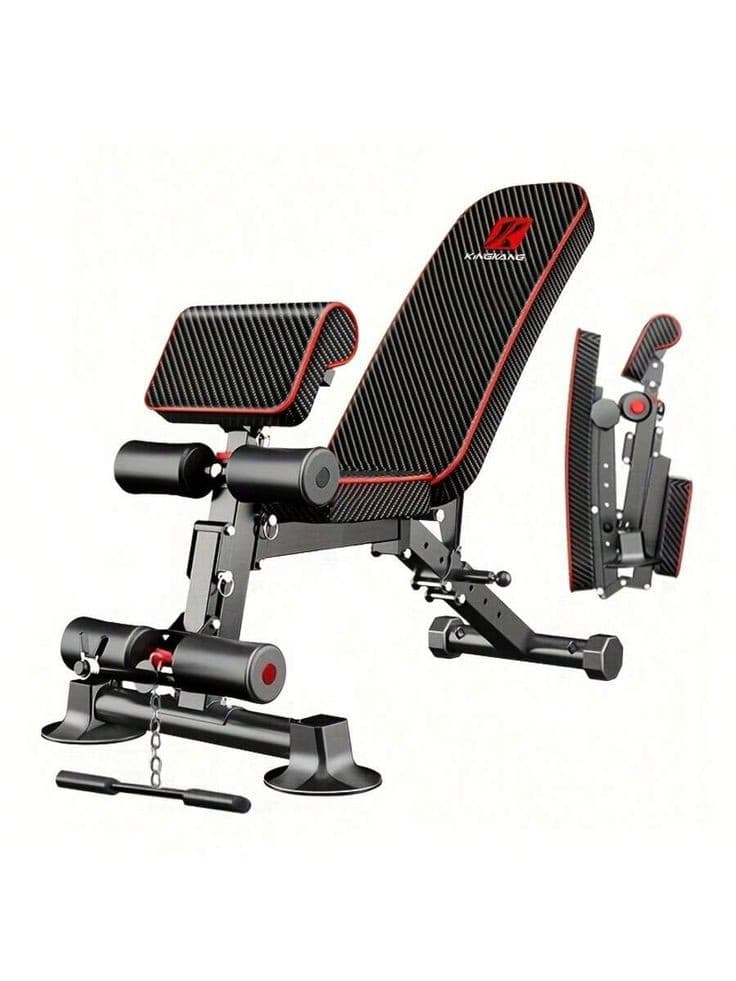 Transformation physique avec banc de musculation