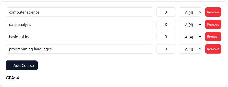 advance gpa calculator for universities and colleges